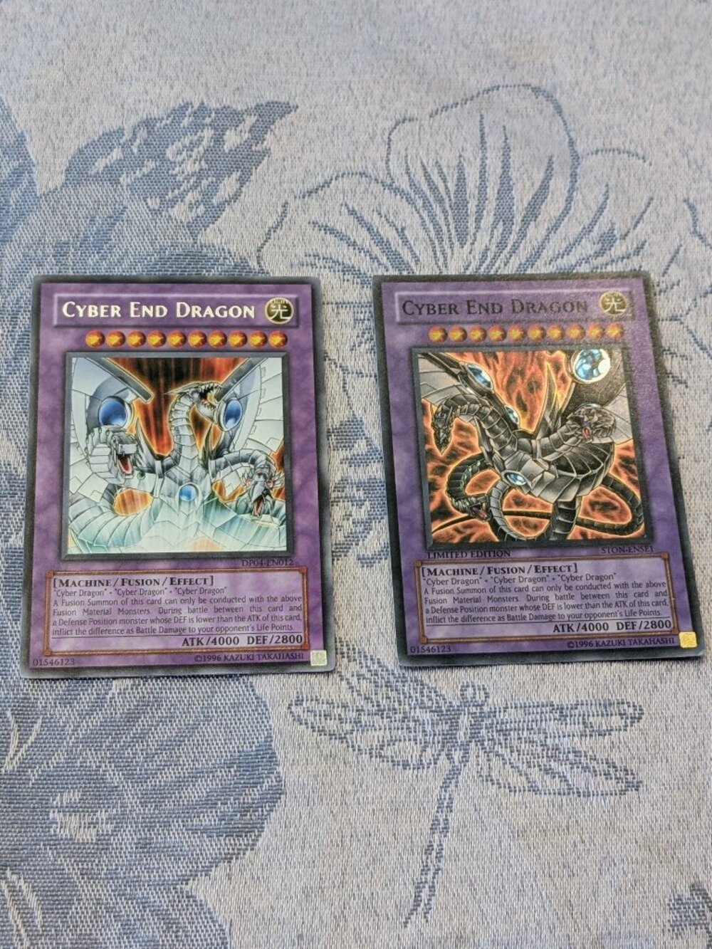 Yu-Gi-Oh! Cyber End Dragon Duo - STON Ultimate Rare & DP04 Rare - Clean Pair